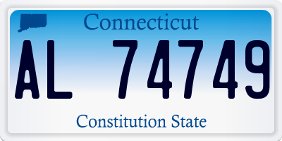 CT license plate AL74749