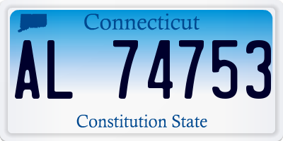 CT license plate AL74753