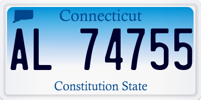 CT license plate AL74755
