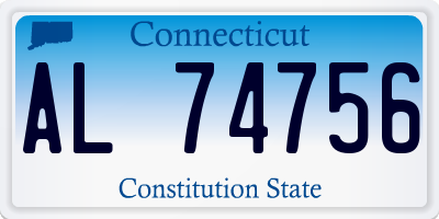 CT license plate AL74756