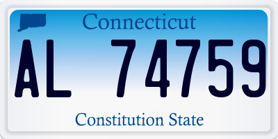 CT license plate AL74759