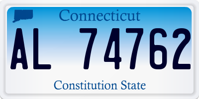 CT license plate AL74762