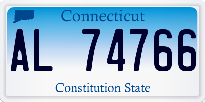 CT license plate AL74766