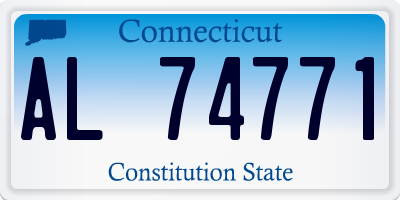 CT license plate AL74771