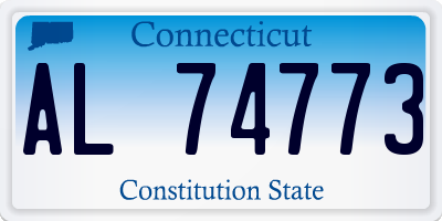 CT license plate AL74773
