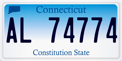 CT license plate AL74774