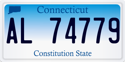 CT license plate AL74779