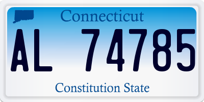 CT license plate AL74785