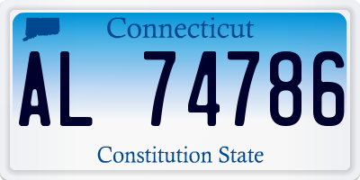 CT license plate AL74786