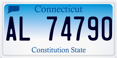 CT license plate AL74790