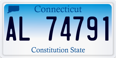 CT license plate AL74791