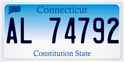 CT license plate AL74792