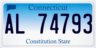 CT license plate AL74793