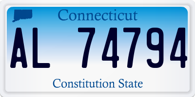CT license plate AL74794