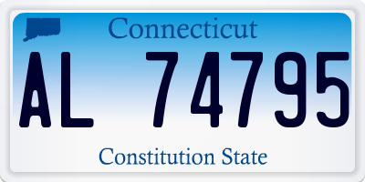 CT license plate AL74795