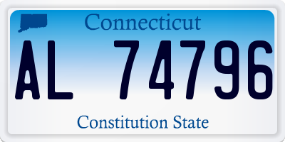CT license plate AL74796