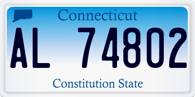 CT license plate AL74802