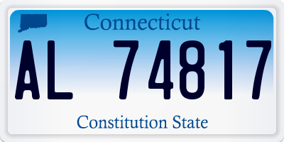 CT license plate AL74817