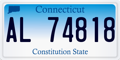 CT license plate AL74818