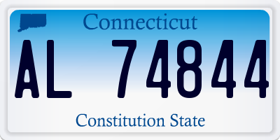 CT license plate AL74844