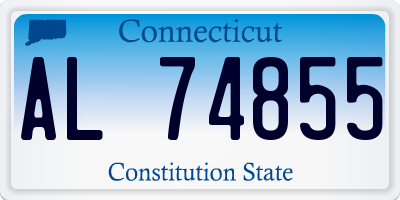 CT license plate AL74855