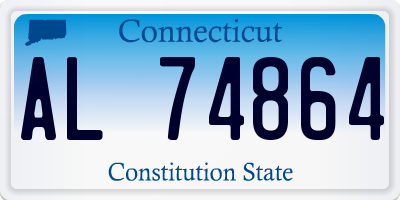 CT license plate AL74864