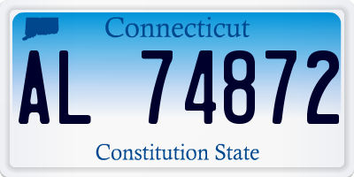 CT license plate AL74872