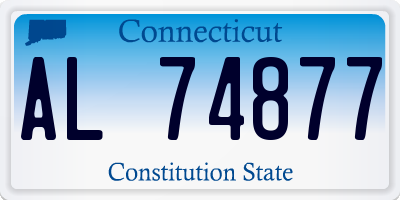 CT license plate AL74877