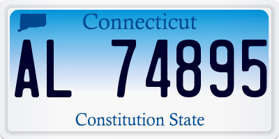 CT license plate AL74895