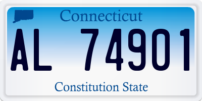 CT license plate AL74901