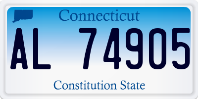 CT license plate AL74905