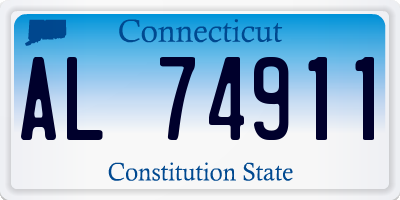 CT license plate AL74911