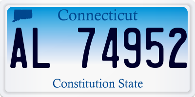 CT license plate AL74952