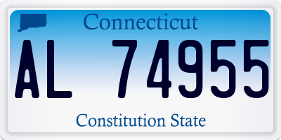 CT license plate AL74955