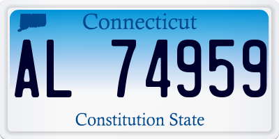 CT license plate AL74959