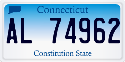 CT license plate AL74962