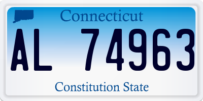 CT license plate AL74963