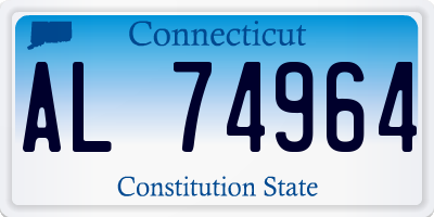 CT license plate AL74964