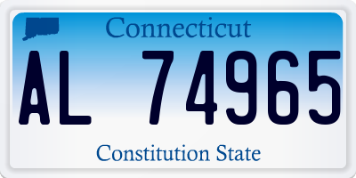 CT license plate AL74965