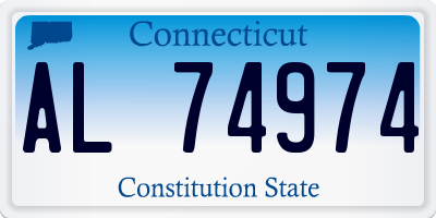 CT license plate AL74974