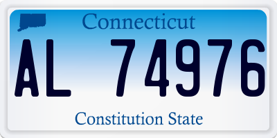 CT license plate AL74976