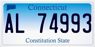 CT license plate AL74993