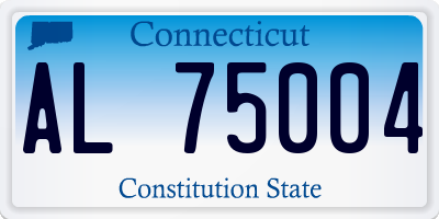 CT license plate AL75004