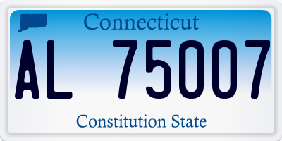 CT license plate AL75007