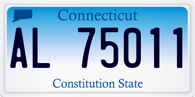 CT license plate AL75011