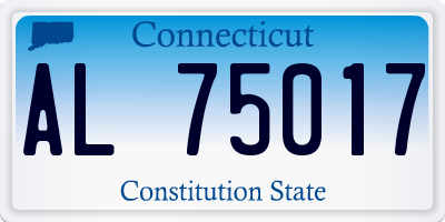 CT license plate AL75017