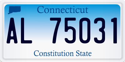 CT license plate AL75031
