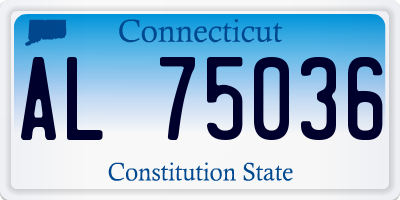 CT license plate AL75036