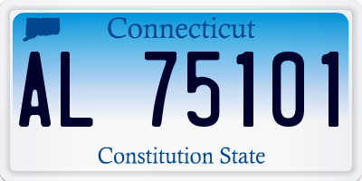 CT license plate AL75101