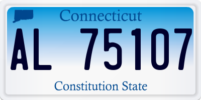 CT license plate AL75107